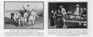 1908 olympics marathon presentation of prizes